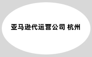 亚马逊代运营公司 杭州